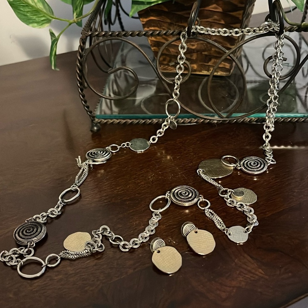 Chicos Necklace and Matching Earrings